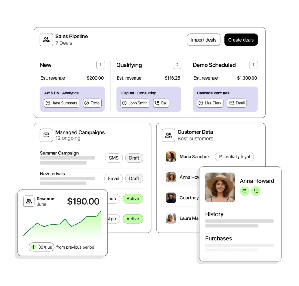 Brevo, crm, pipeline, email, sms
